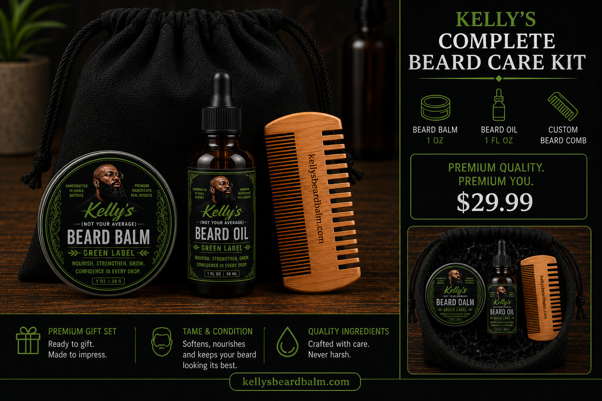Kelly's Beard Care Kit- Eucalyptus Spearmint