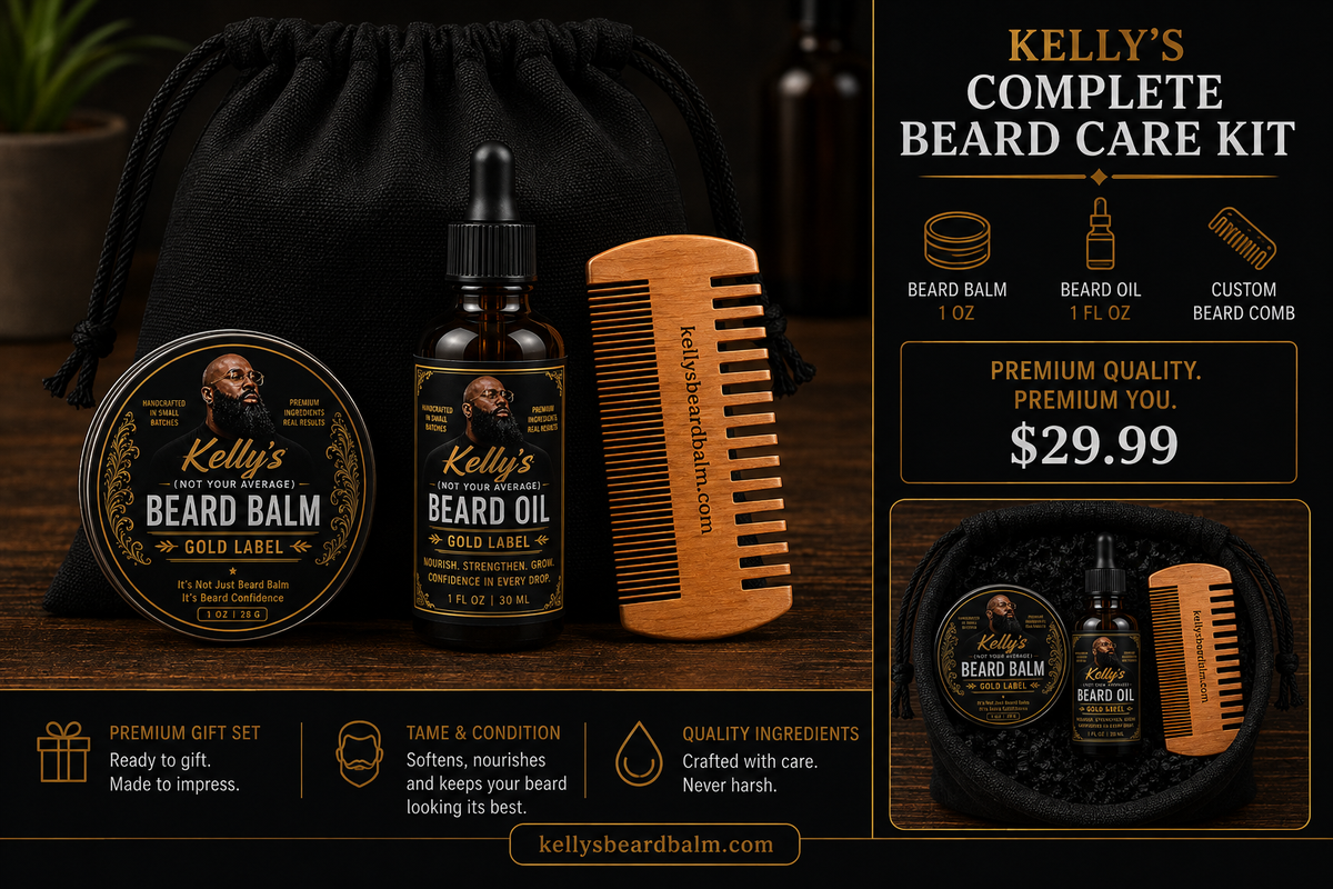 Kelly's Beard Care Kit- Gold Label
